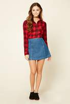 Thumbnail for your product : Forever 21 Button-Front Plaid Shirt