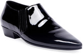 Thumbnail for your product : Saint Laurent Men's Patent Leather Cropped Booties