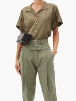 Thumbnail for your product : Frame Short-sleeved Fluid Shirt - Khaki