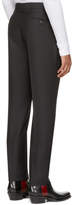 Thumbnail for your product : Calvin Klein Black Wool and Mohair Slim Trousers