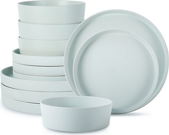 Stone Lain Modan Dinnerware Set in Blue, Size: 12