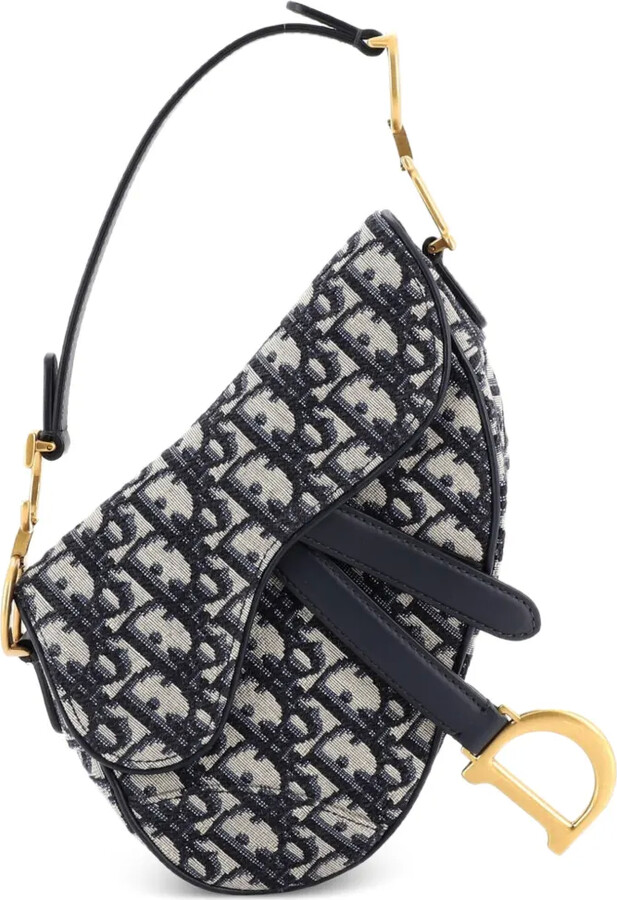 Christian Dior Pre-Owned Saddle Handbag Oblique Canvas Mini shoulder bag
