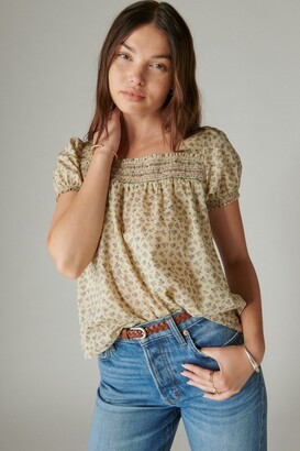 lucky brand peasant top