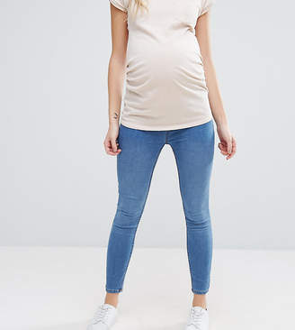 New Look Maternity Under The Bump Blue Jegging