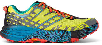 Hoka One One Speed Goat 2 Rubber-trimed Mesh Trail Running Sneakers