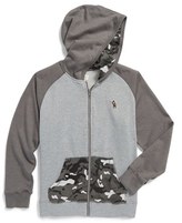 Thumbnail for your product : Lucky Brand Colorblock Full Zip Hoodie (Toddler Boys & Little Boys)