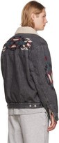 Thumbnail for your product : Isabel Marant Black Embroidered Denim Jacket