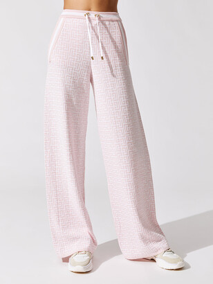 Balmain Monogram Jacquard Sweatpants - ShopStyle Activewear Pants