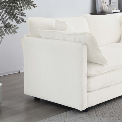 Latitude Run Chenille Upholstered Comfortable Sofa for Relaxing, Ideal for Both Modern and Traditional Home Interiors