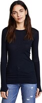 Thumbnail for your product : Enza Costa Cuffed Crew Neck Top