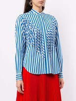Thumbnail for your product : MSGM Fringe Striped Shirt