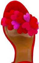 Thumbnail for your product : Aquazzura Happy Hearts 105 Suede sandals