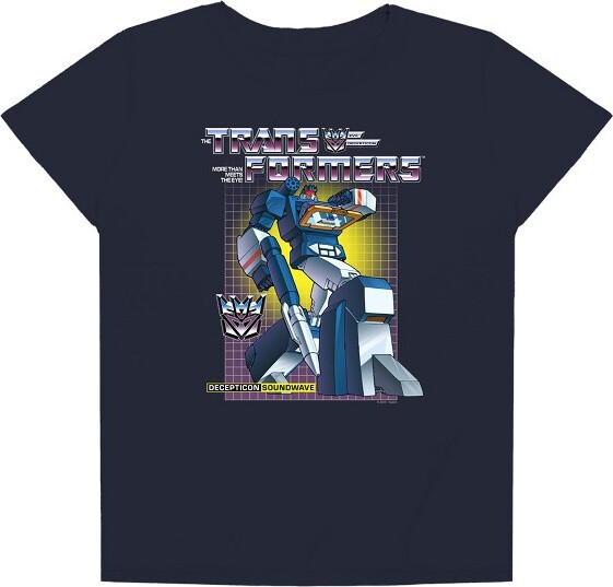 Transformers Women'sTransformersSoundwaveTriblendJerseyLooseT-Shirt,Navy,XLarge