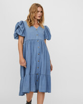 Thumbnail for your product : Vero Moda Women's Midi Dresses - Tenna Puff Sleeve Dress - Size One Size, XS at The Iconic