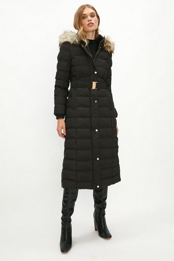 maxi long down coat