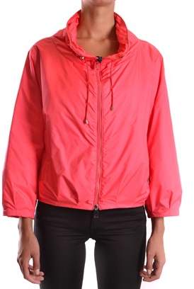 Moncler Women's Pink Polyamide Outerwear Jacket.