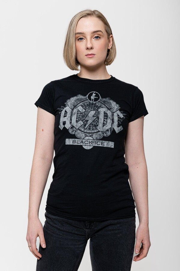 AC/DC Black Ice Album Cover Skinny Fit T Shirt - ShopStyle