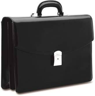 Pineider Double Compartment Leather Briefcase