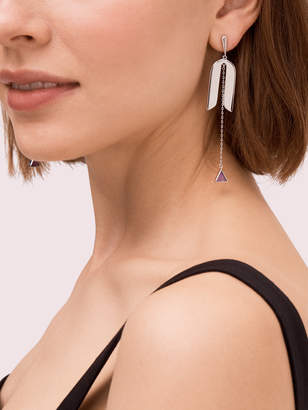 Kate Spade modern icon linear earrings