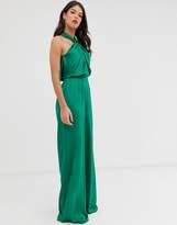 Thumbnail for your product : ASOS Tall EDITION Tall ruched halter neck jumpsuit