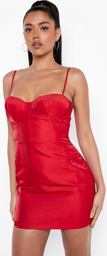 boohoo Red Mini Women's Dresses | Shop the world's largest 