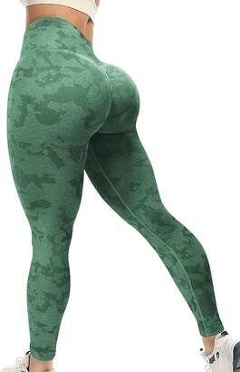 YEOREO Women Camo Workout Scrunch Butt Leggings Seamless High Waisted  Athletic Yoga Leggings - ShopStyle