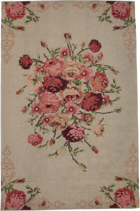 TJMAXX 6X9 Vintage Floral Area Rug, Polyester