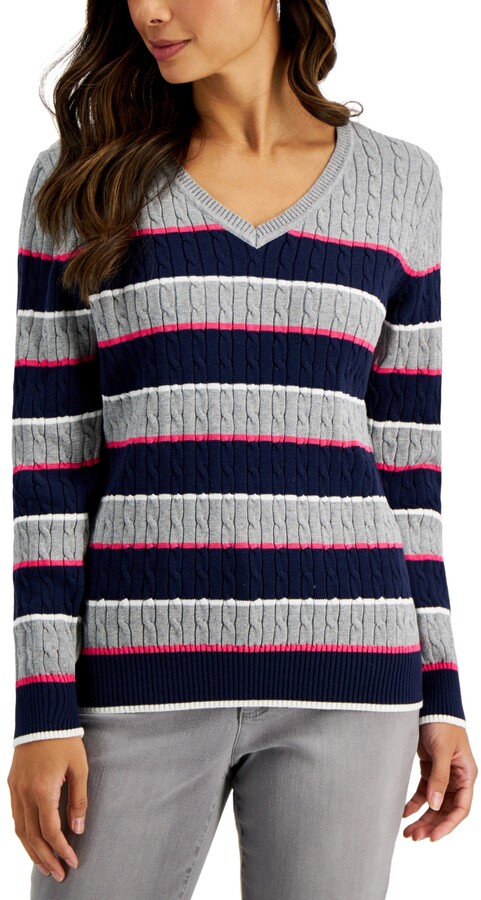 macys v neck sweaters