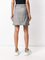 Thumbnail for your product : MSGM raw edge button front skirt