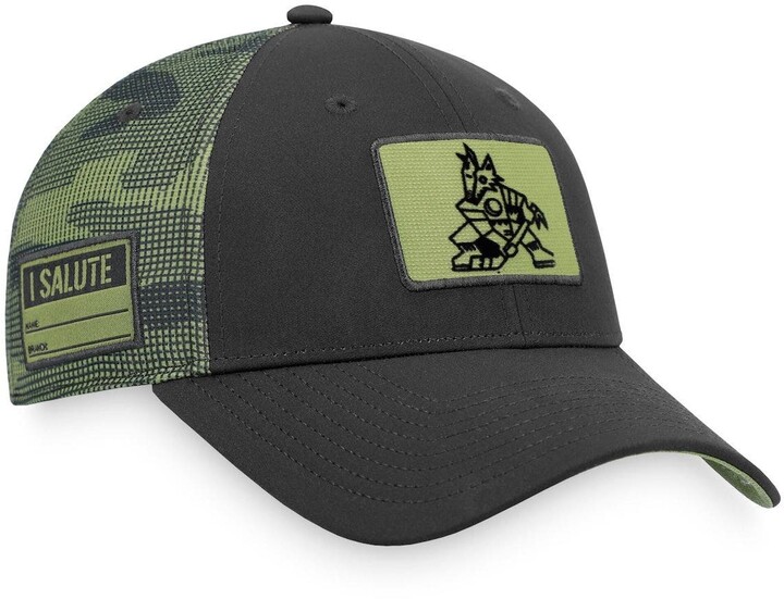 Men's Fanatics Branded Heather Gray Arizona Coyotes Logo Adjustable Hat