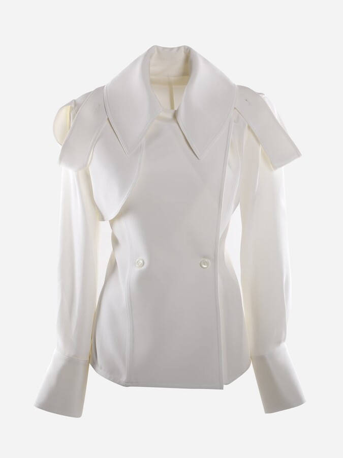 white silk jacket