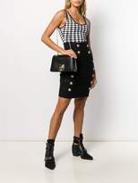 Thumbnail for your product : Balmain Striped Tweed Pencil Skirt