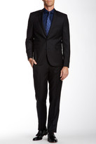 Thumbnail for your product : Vince Camuto Dark Navy Narrow Stripe Two Button Notch Lapel Wool Suit