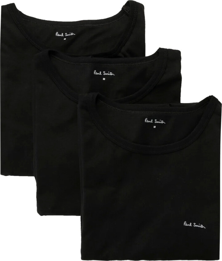 Paul Smith logo-print organic cotton T-shirt (pack of three)