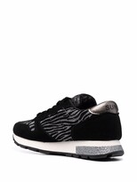 Thumbnail for your product : Sun 68 Zebra-Print Low-Top Sneakers