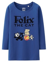 Thumbnail for your product : Uniqlo WOMEN Felix The Cat 3/4 Sleeve T-Shirt