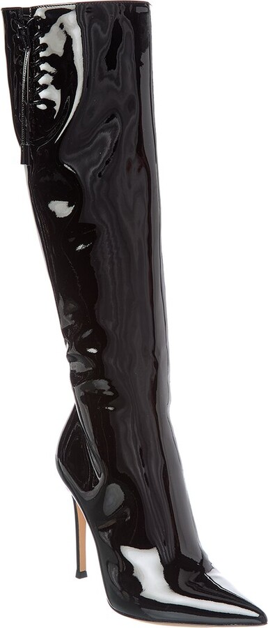 Gianvito Rossi Avril 105 Patent Knee-High Boot