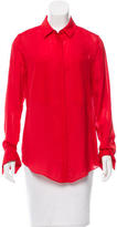 Thumbnail for your product : Alexander Wang T by Silk-Blend Sheer Blouse