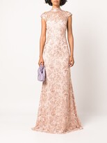 Thumbnail for your product : Tadashi Shoji Floral-Embroidered Sleeveless Gown