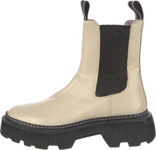 LAST Leather Colorblock Pattern Chelsea Boots