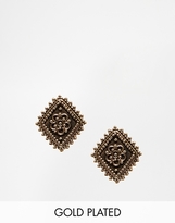 Thumbnail for your product : Vanessa Mooney Diamond Lace Stud Earring - Gold