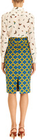 Thumbnail for your product : Stella Jean Printed Cotton Pencil Skirt
