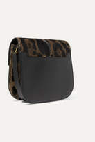 Thumbnail for your product : Tom Ford Tara Mini Leopard-print Calf Hair And Leather Shoulder Bag - Black
