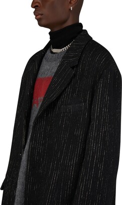 Acne Studios Olio Donegal coat, Men, Black