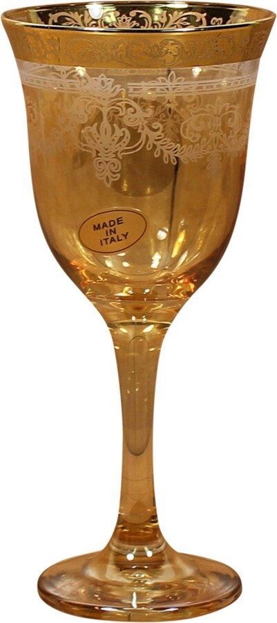 Lorren Home Trends Amber Goblets Set of 6