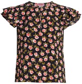 Thumbnail for your product : Kate Spade Ditsy Roses Flutter Sleeve Top