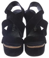 Thumbnail for your product : Pedro Garcia Suede Wedge Sandals