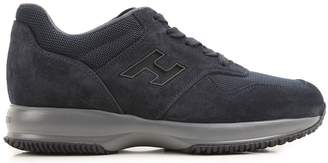 Hogan Interactive Suede And Mesh Sneakers