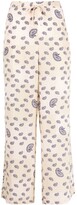 Thumbnail for your product : Être Cécile Paisley-Print Silk Trousers