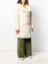 Thumbnail for your product : Katharine Hamnett Samantha long shaggy coat